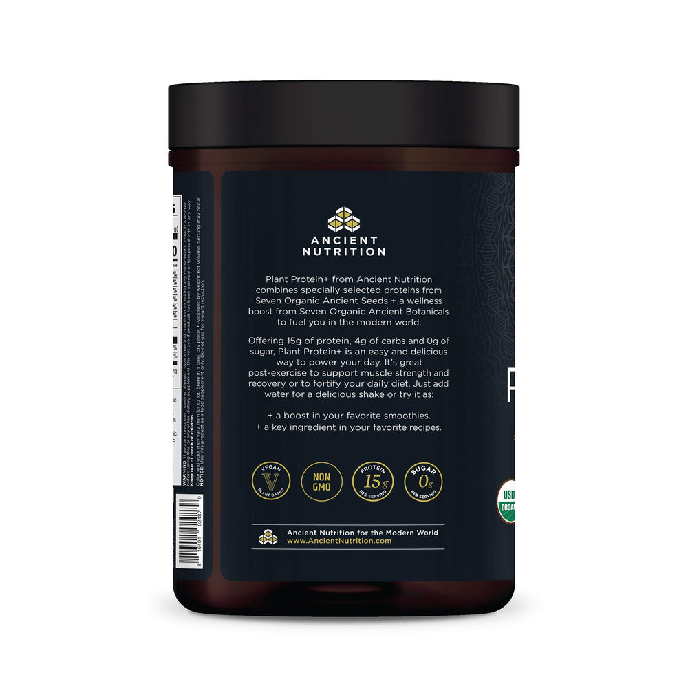 Product produced in the USA with third-party testing for Ancient Nutrition Protein Powder