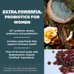 Graphic highlighting 50 billion CFUs in Ancient Nutrition Women’s Probiotics