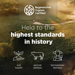 Regenerative Organic Certified mushrooms and probiotics imagery