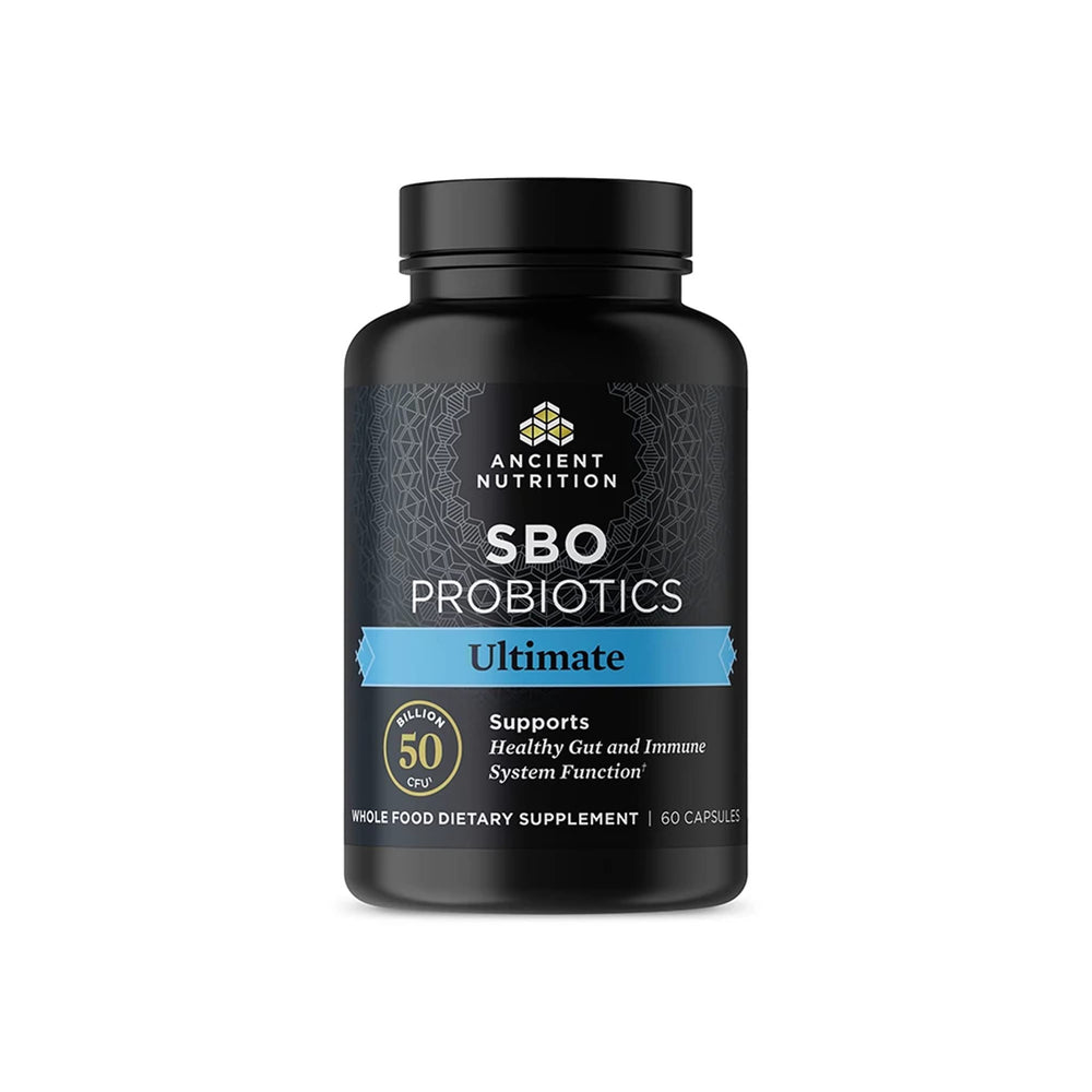 Ancient Nutrition SBO Probiotics Ultimate bottle with 60 capsules