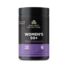 Ancient Nutrition Women’s 50+ Multivitamin with Ashwagandha bottle – 30 servings