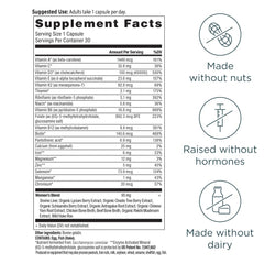 Front view of the multivitamin bottle showing 30 count