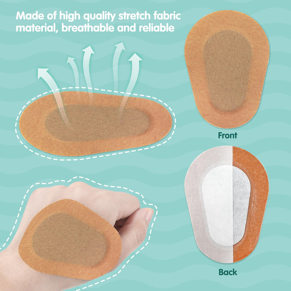 Breathable eye patch on white background