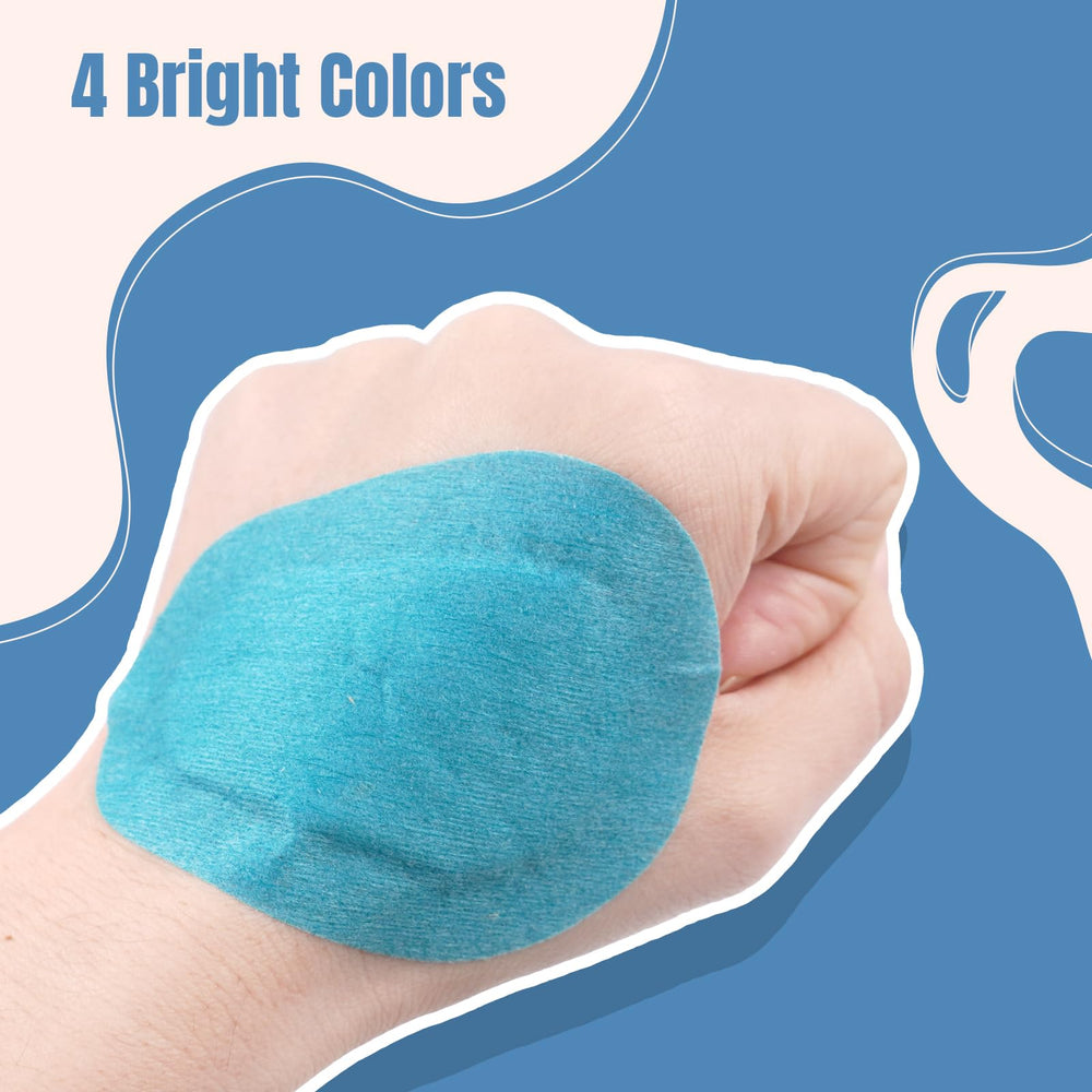 Green adhesive eye patch for eye care