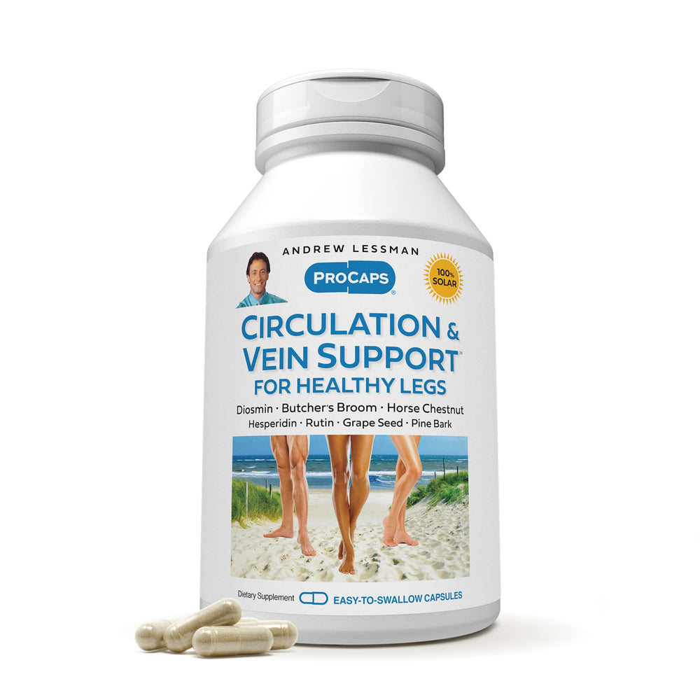 Bottle of Andrew Lessman Circulation and Vein Support 30 capsules