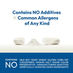 Label highlights dairy-free, gluten-free and additive-free features