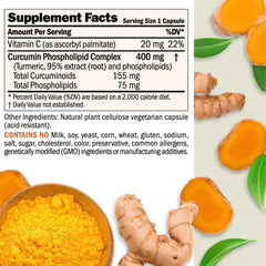 Turmeric root extract with phospholipid complex