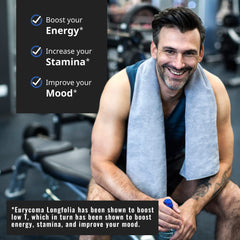 Andro400 T Booster bottle on desk suggests reliability during workouts.