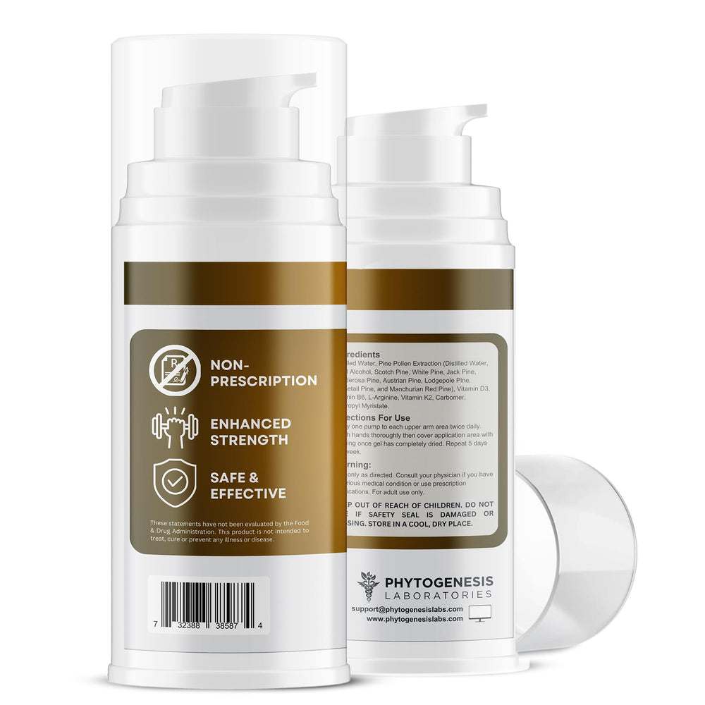 Label highlighting D3, K2, B6 and L-Arginine components