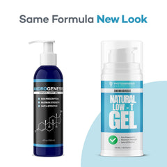 Androgenesis natural low-t gel pump-dispense shown for easy twice-daily application and consistent use.