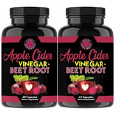 Angry Supplements ACV Beet Root capsules bottle close-up for convenient daily digestive health