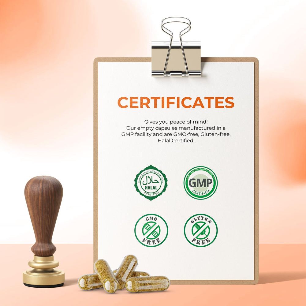Gluten-free and allergen-free gelatin capsule detail