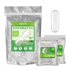 Angtai JN vegan size 0 empty capsules - 1000 caps