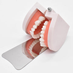 M maxillofacial mirror size with handle for defogging and lighting