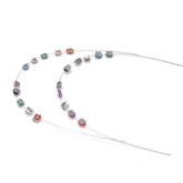 Angzhili 1-pack temporary tooth decoration with metal brackets and wires - colorful components