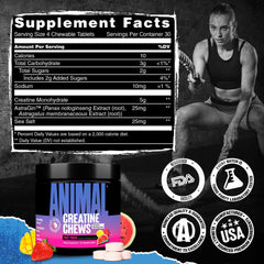 Animal Creatine Chews sea salt infusion supports hydration and pumps during workouts