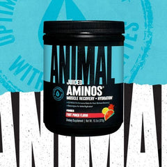 Animal Juiced Aminos Fruit Punch bottle back label