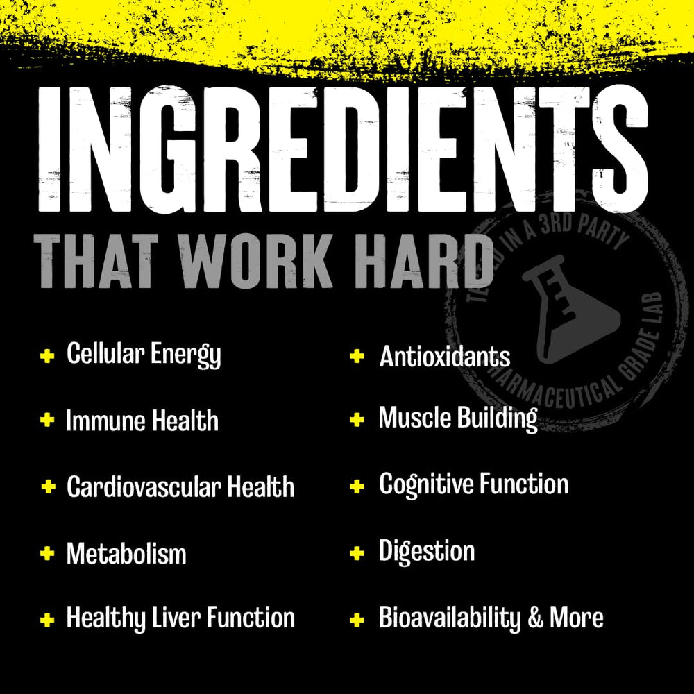 Animal Pak vitamins C, D, B complex for immune and energy support