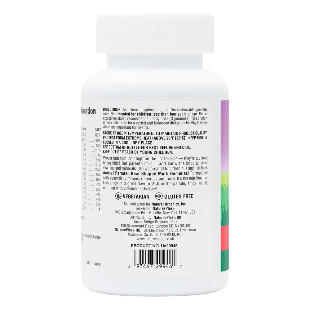 Bear-shaped gummies designed for kids