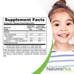 Packaging design for NaturesPlus Animal Parade D3 for kids