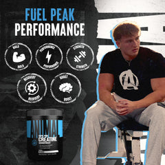 Unflavored creatine monohydrate powder label