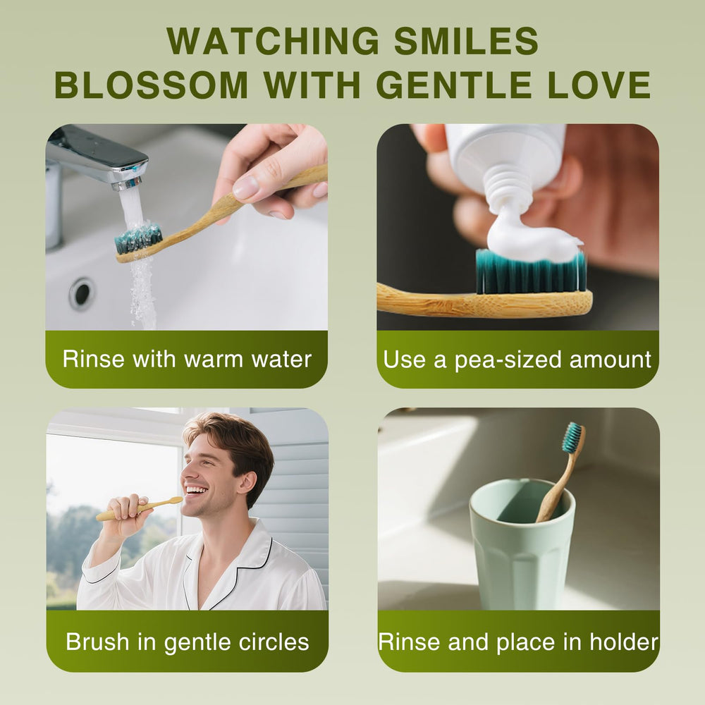 Toothbrush displayed with recyclable packaging