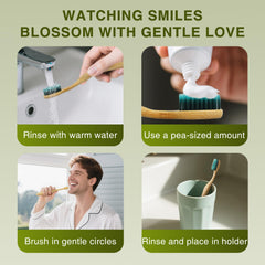 Toothbrush displayed with recyclable packaging