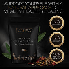 ANJEA packaging highlights natural ingredients and premium quality