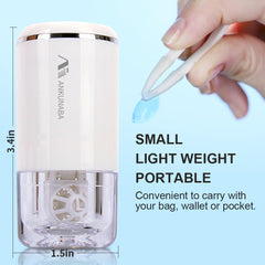 Vibrating lens cleaner in use with soft contact lenses