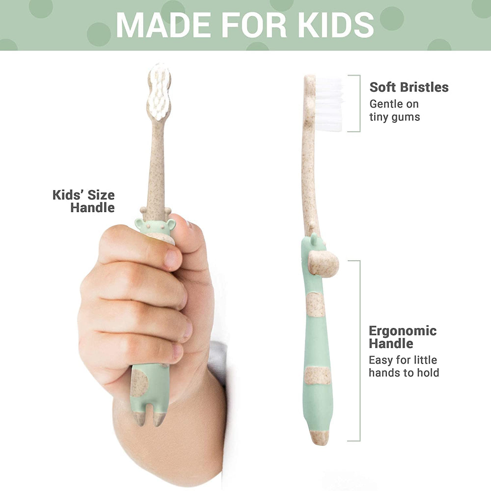 Close-up of the Sweet Baby Giraffe toothbrush design