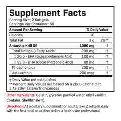 Serving size 120 softgels (60 servings) photo