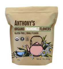 Anthony's Organic Chamomile Flowers 1 lb loose leaf - whole flowers