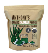 Anthony's Organic Chlorella Powder 8 oz packaging