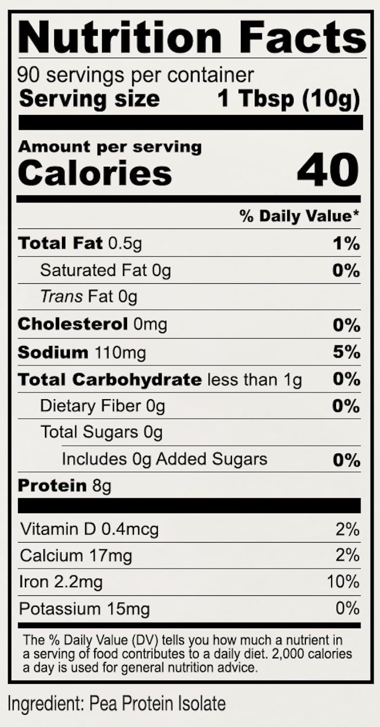 Gluten-free and lactose-free vegan protein label on packaging