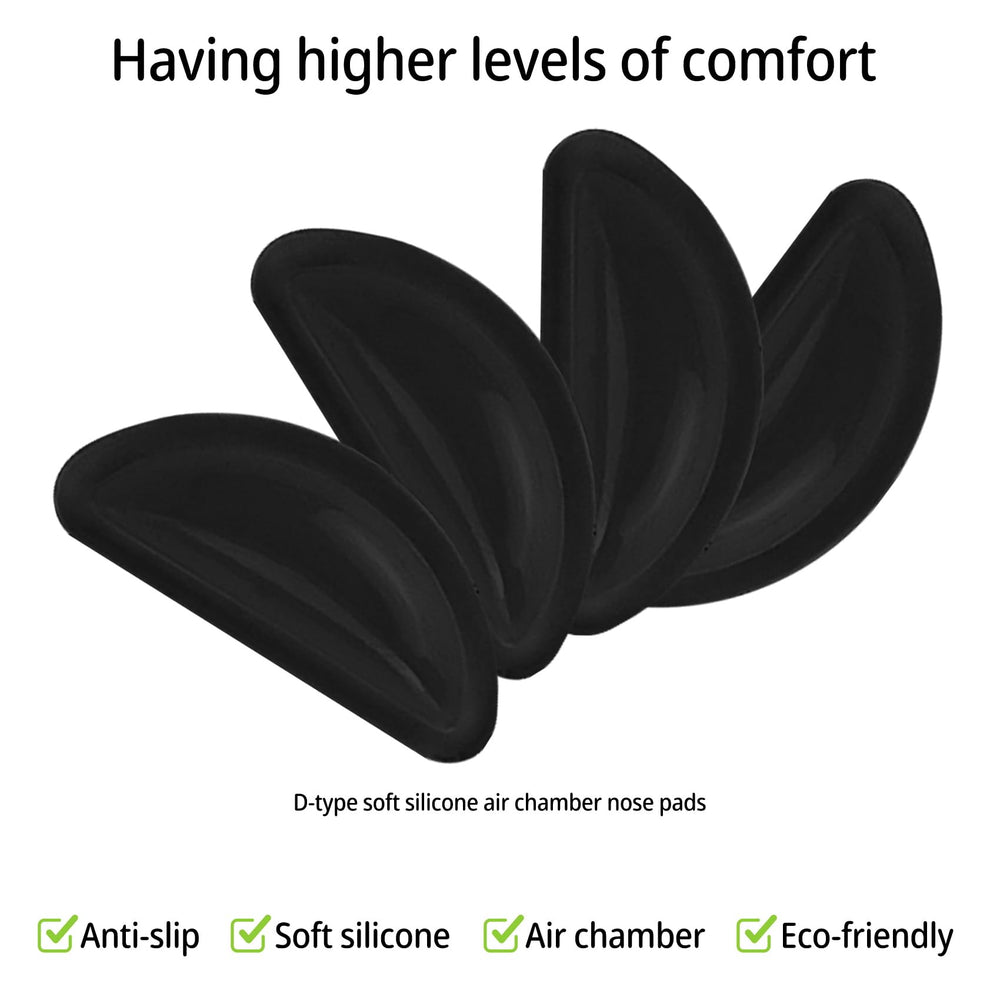 Nose pads compatible with flat optical and plastic frames