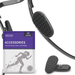 30-piece anti-slip silicone nose pads with hexagon grip in black