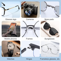 Anti-slip pads and glasses cleaning cloth