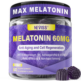 Antioxidant and brain support melatonin gummies bottle - 60 gummies