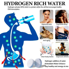 Antioxidant rich hydrogen water tablet for energy and vitality