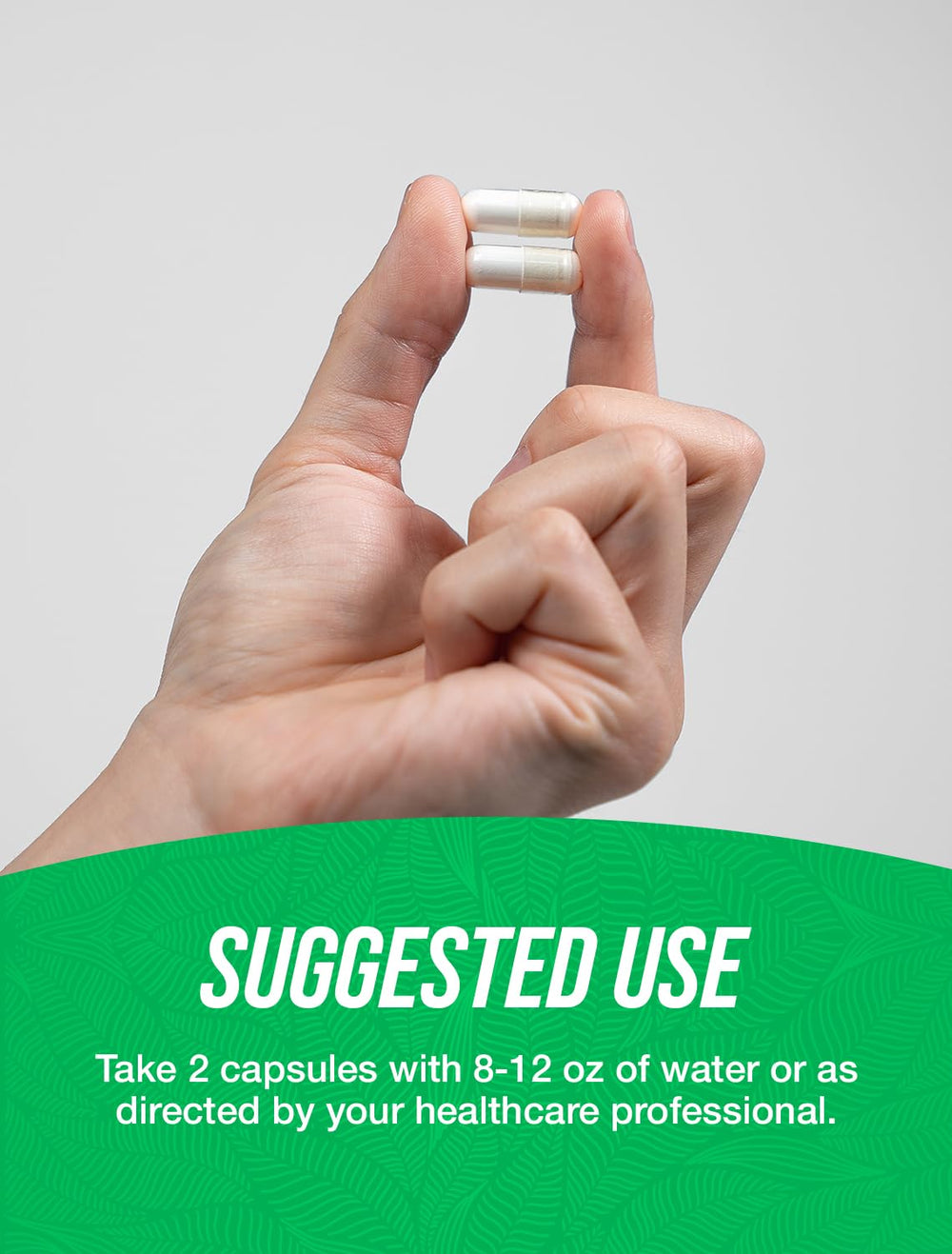 Nutrition label showing 2 capsules per serving for Resveratrol