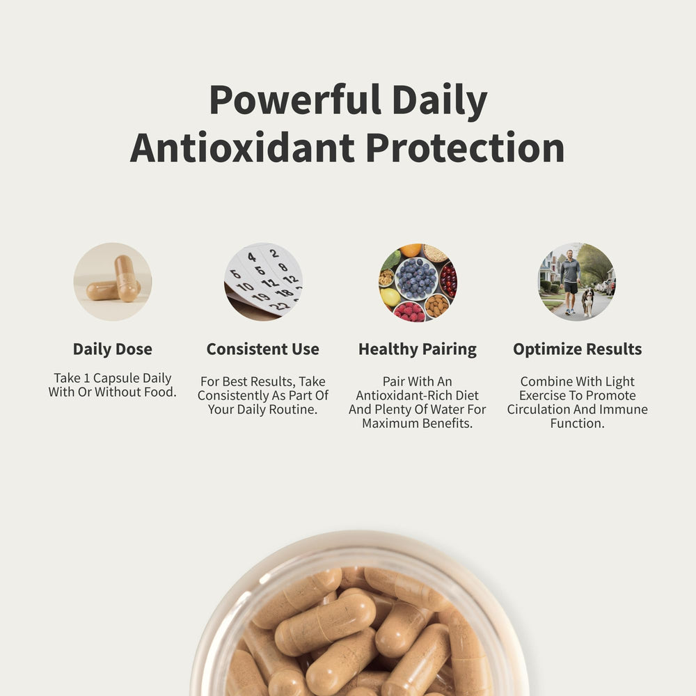 Close-up of olive leaf extract antioxidants.