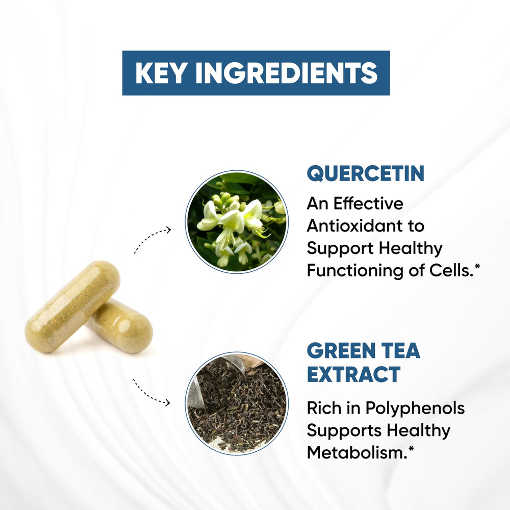 Antioxidants: Zinc, Quercetin and Green Tea extract