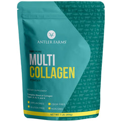 Front view of Antler Farms Multi Collagen Protein Powder 1 lb