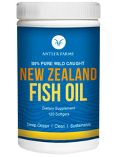 Antler Farms 100% pure wild-caught New Zealand fish oil, 120 softgels bottle