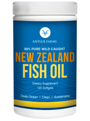 Antler Farms 100% pure wild-caught New Zealand fish oil, 120 softgels bottle