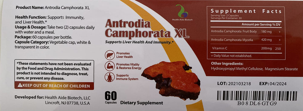 Fruiting body and mycelia components of Antrodia Camphorata XL