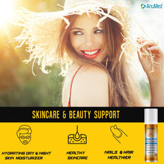 Cream texture spread on skin showing moisturizing effect