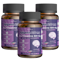 Anven Health 400mg L-Theanine and 200mg Apigenin sleep supplement bottle