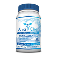 AnxiClear Day Formula hero image featuring bottle