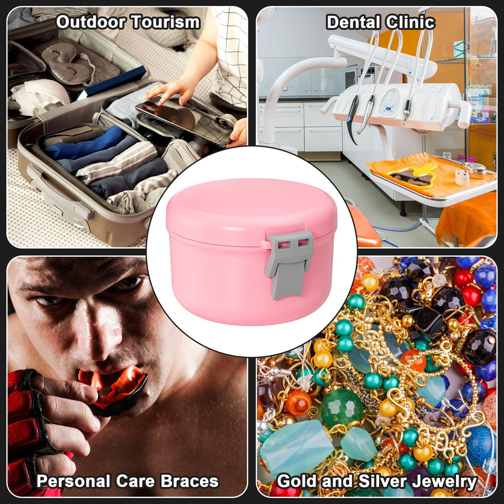 Premium ABS material denture case suitable for dishwasher cleaning